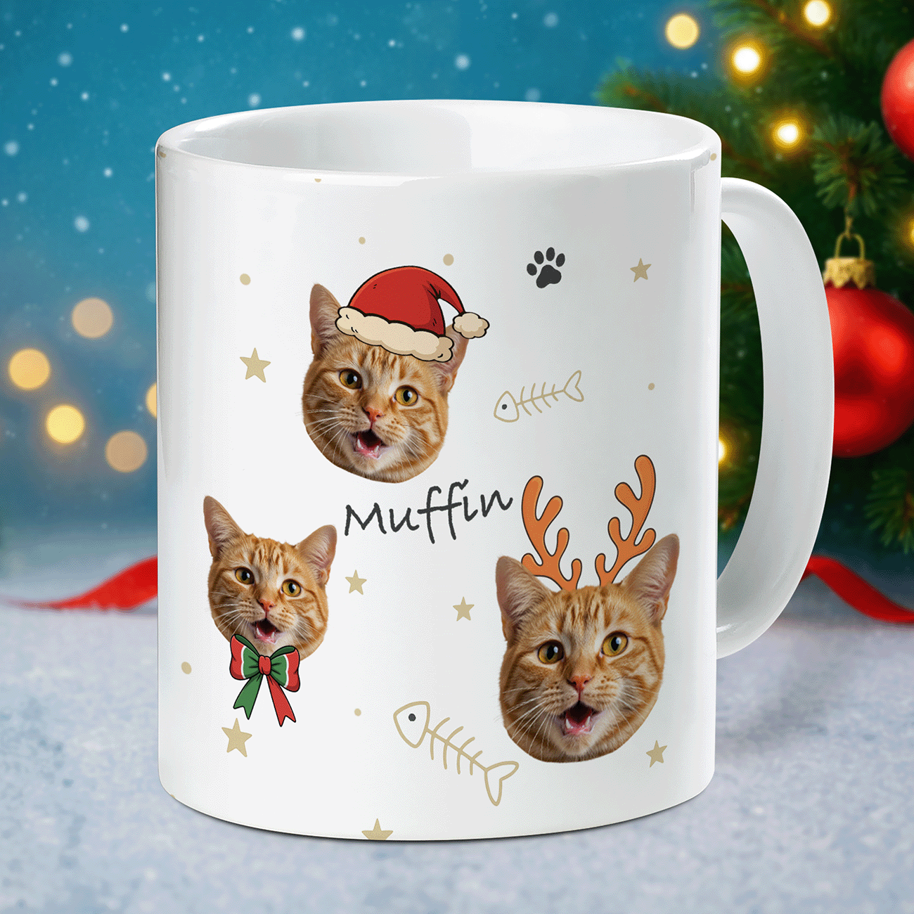 Personalized Pet Christmas Mug