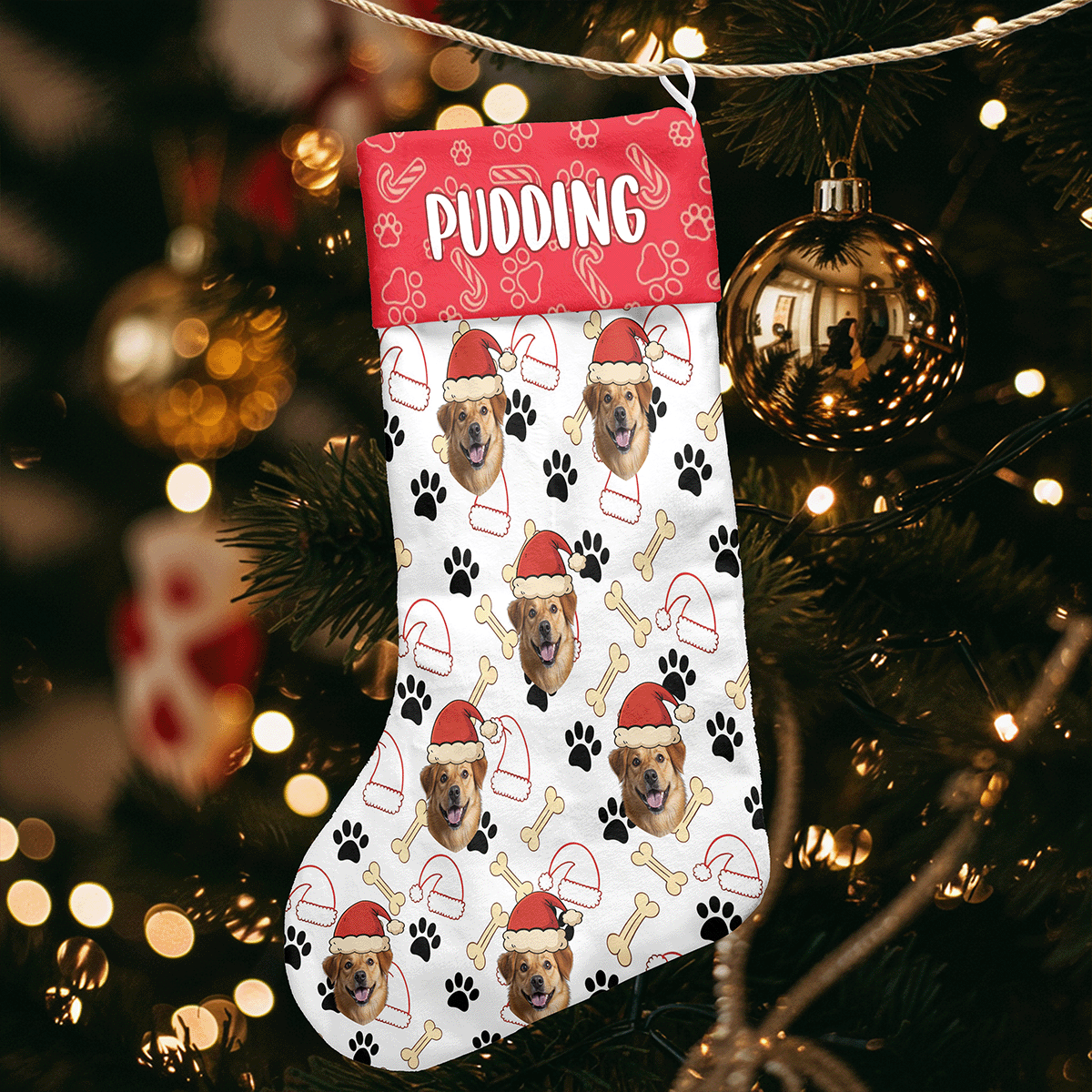 Personalized Dog Christmas Stocking