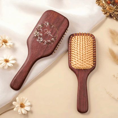 Custom Hand-Painted Hair Brushes – Thoughtful Mother’s Day Gift for Mom