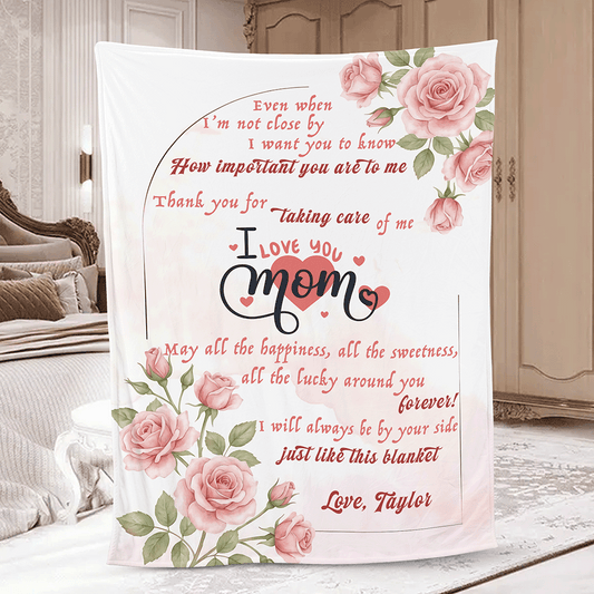 Words to You Personalized Blanket – Heartfelt Message Gift for Mom & Grandma Mother’s Day Family Keepsake