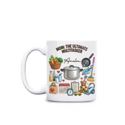 Heartfelt Message Design – Personalized Mom Mug – Mother’s Day Gift for Mom – Custom Name Ceramic Mug