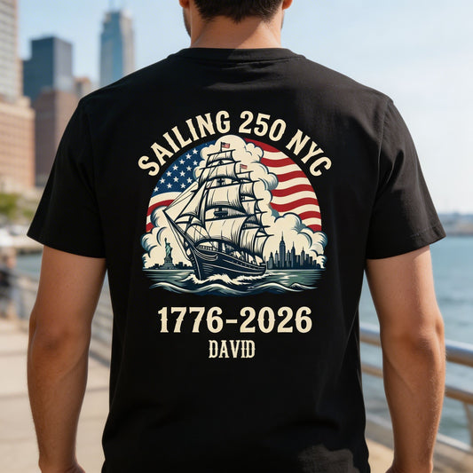America 250th Anniversary 250 Years NYC USA Back Side Shirt