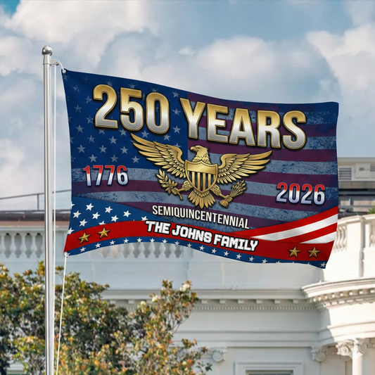 America 250th Semiquincentennial Anniversary House Flag