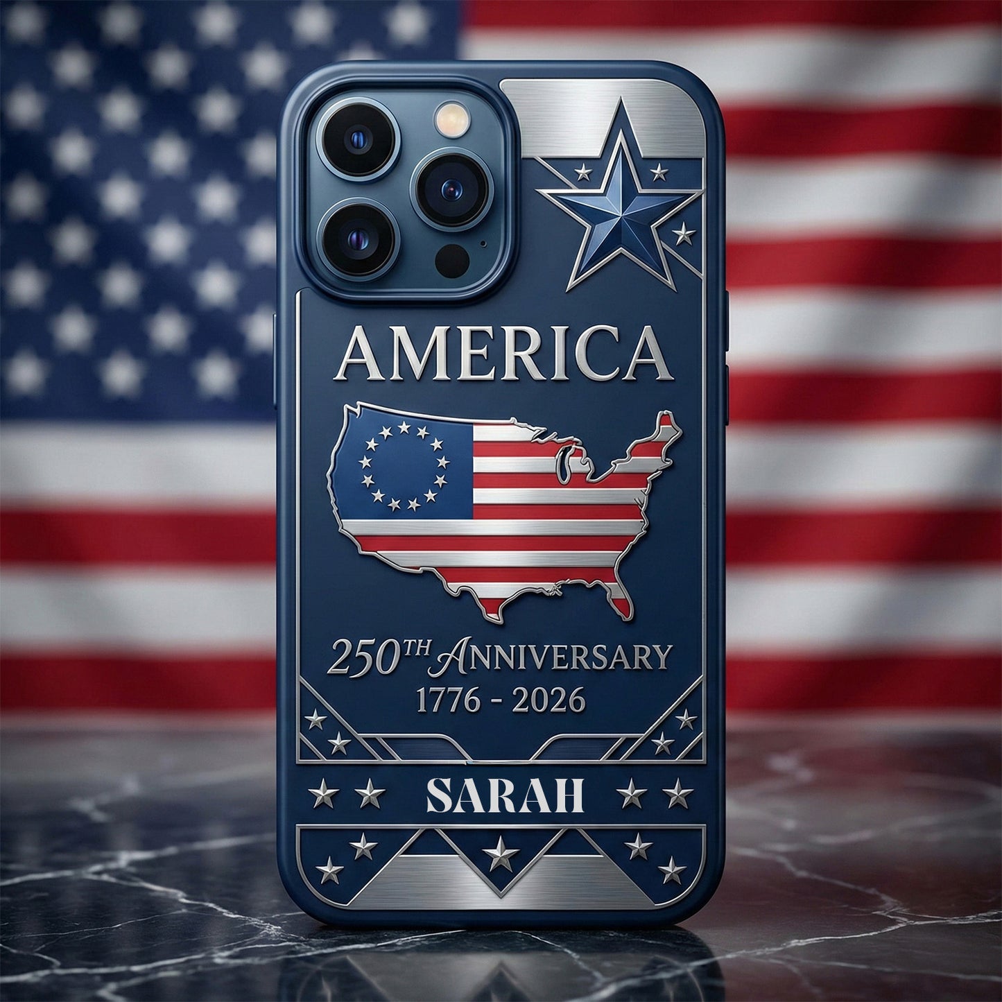 Personalized Name America 250th Anniversary Phone Case