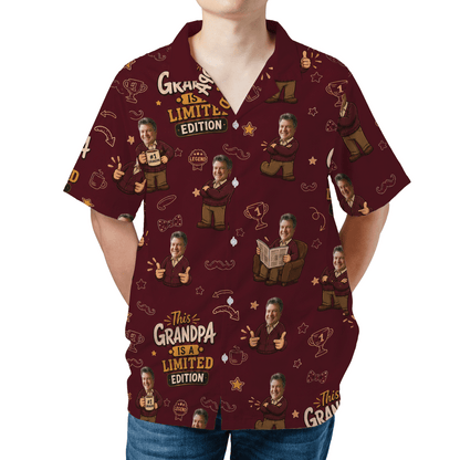 This Grandpa Is a Limited Edition Hawaiian Shirt – Personalized Tropical Gift for Grandpa