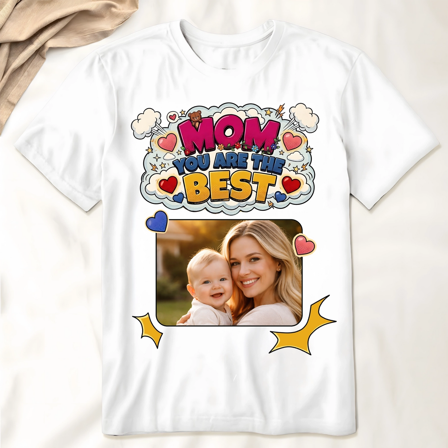 Women's Personalized Mom You Are The Best Custom Photo T-Shirt