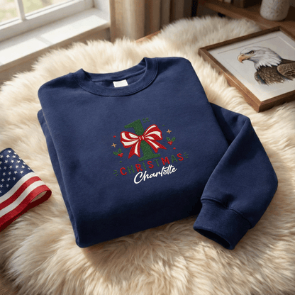 Personalized Embroidered My First Christmas Sweatshirt with Custom Name