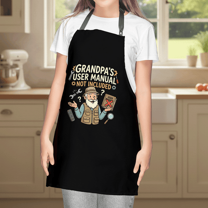 Grandpa's User Manual Not Included Apron – Funny Grandpa BBQ & Cooking Apron Gift