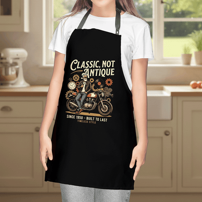 Classic Not Antique Apron – Funny Grandpa BBQ & Cooking Apron Gift