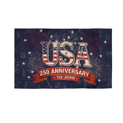 United States of America 1776-2026 250th Anniversary - USA Semiquincentennial Patriotic Outdoor House Flag