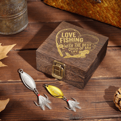 Personalized Engraved Fishing Lure for Dad – “Loving Fishing With The Best Catch Of My Life” Gift