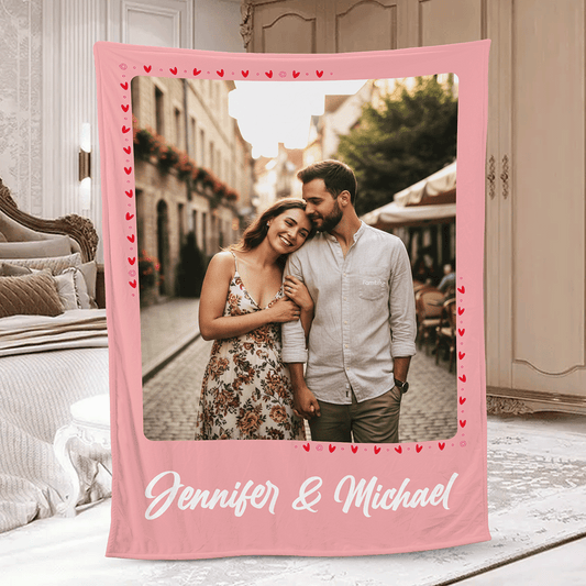 Our Favorite Memories Together - Heartfelt Gift for Couple, Family or Besties - Personalized Photo Blanket