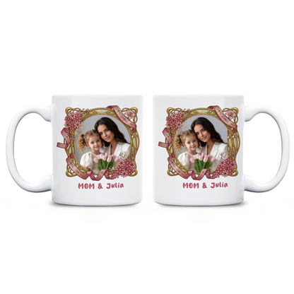 The Love Between a Mother & Daughters Is Forever – Meaningful Family Gift for Mom & Daughters – Personalized Mug