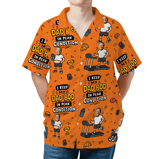 I Keep My Dad Bod In Peak Condition Hawaiian Shirt | Personalized Funny Gift for Dad