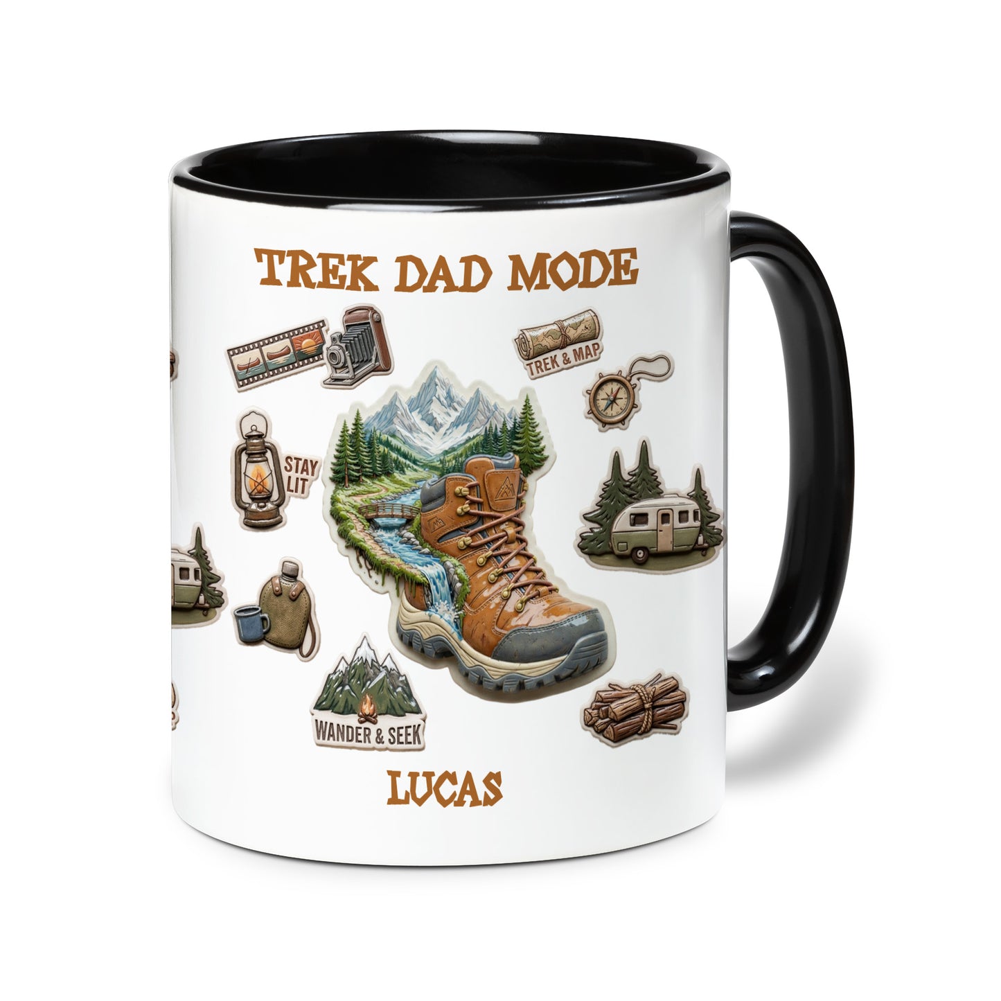 Personalized Dad Mug – Trek Dad Mode Custom Name Coffee Mug