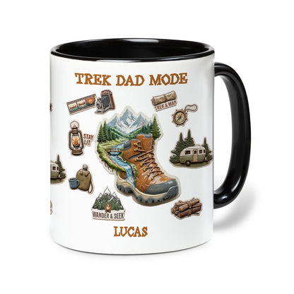 Personalized Dad Mug – Trek Dad Mode Custom Name Coffee Mug