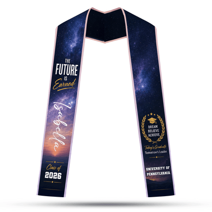 Personalized Today's Graduate Tomorrow's Leader Graduation Stole – Custom Photo and Name