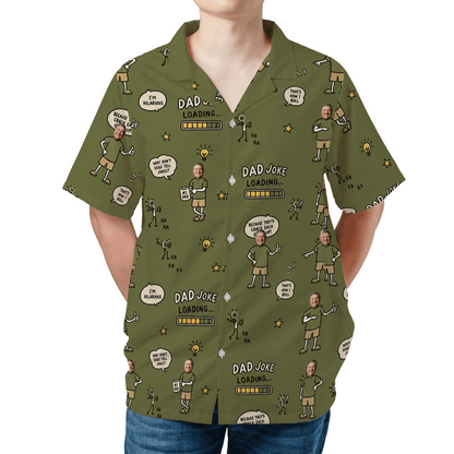 Dad Joke Loading Hawaiian Shirt | Personalized Funny Gift for Dad