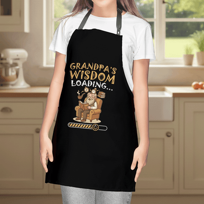 Grandpa's Wisdom Loading Apron – Funny Grandpa BBQ & Cooking Apron Gift