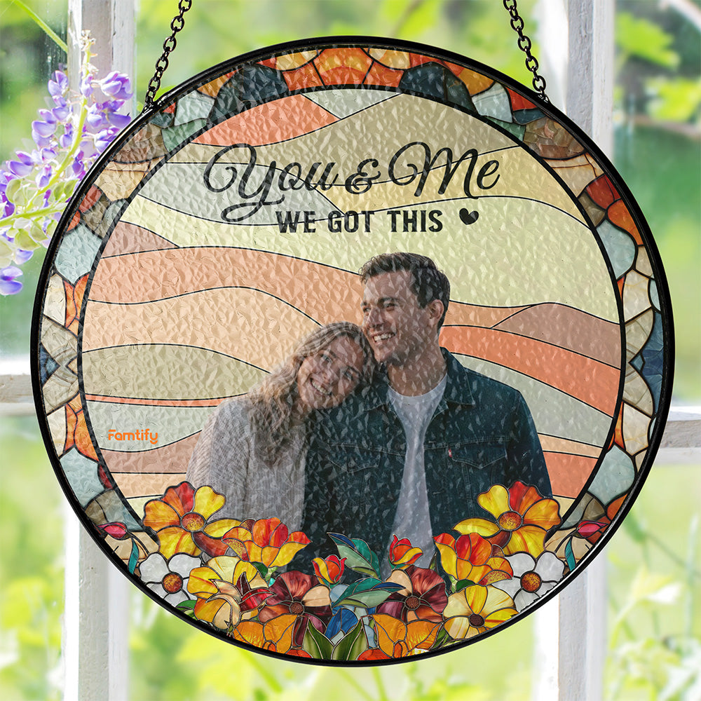 We Got This Personalized Stained Glass Suncatcher