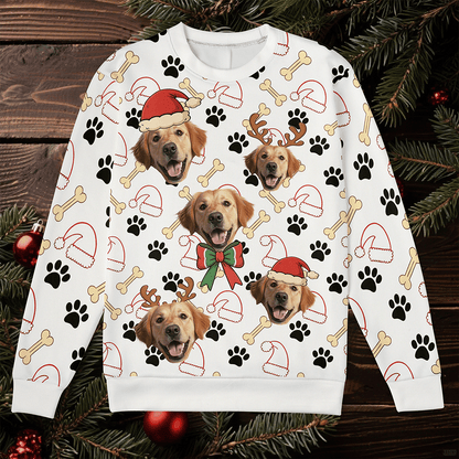 Personalized Funny Face Pet Ugly Christmas Sweater