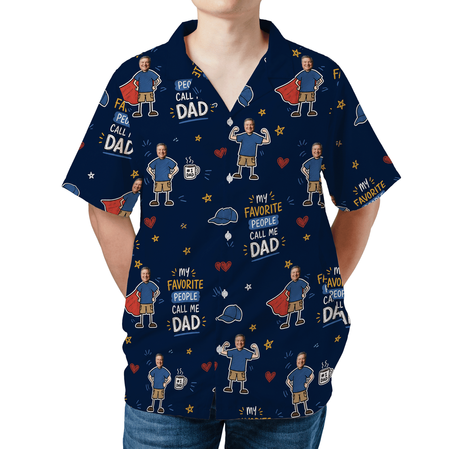 My Favorite People Call Me Dad Hawaiian Shirt | Personalized Gift for Dad