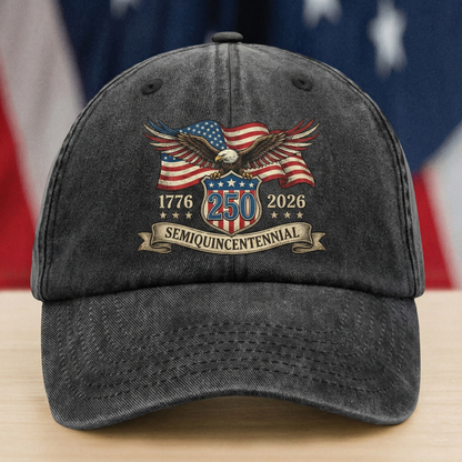 Proud Since 1776 – Independence Day & 250th Anniversary Gift for Americans – Personalized Washed Denim Baseball Cap