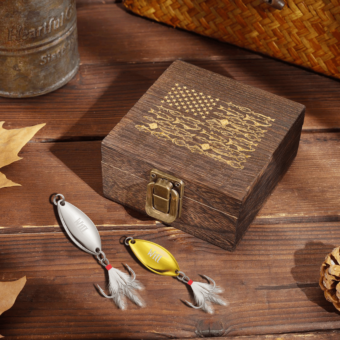 Personalized Engraved Fishing Lure for Dad – Custom Name Fishing Gift