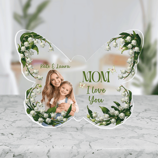 Butterfly Memories – Personalized Acrylic Family Keepsake – Mother’s Day Gift for Mom Plaque