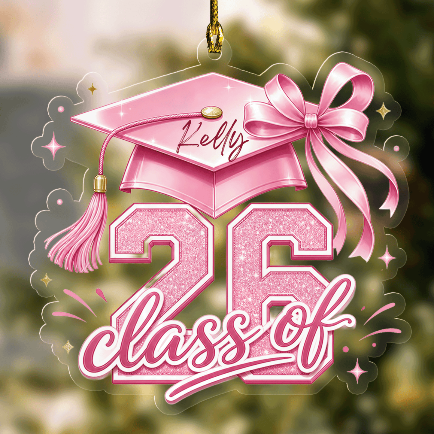 Personalized Class of 2026 Acrylic Ornament – Custom Graduation Keepsake