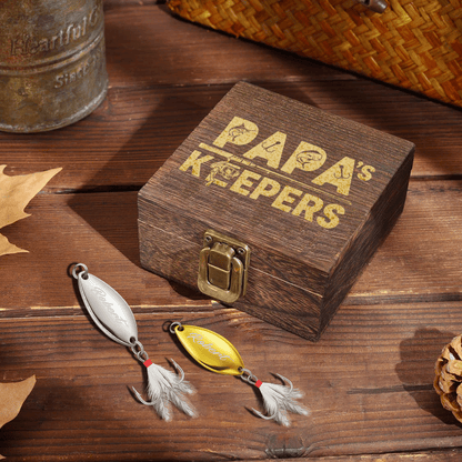 Personalized Engraved Fishing Lure for Papa – Custom Name Fisherman Gift