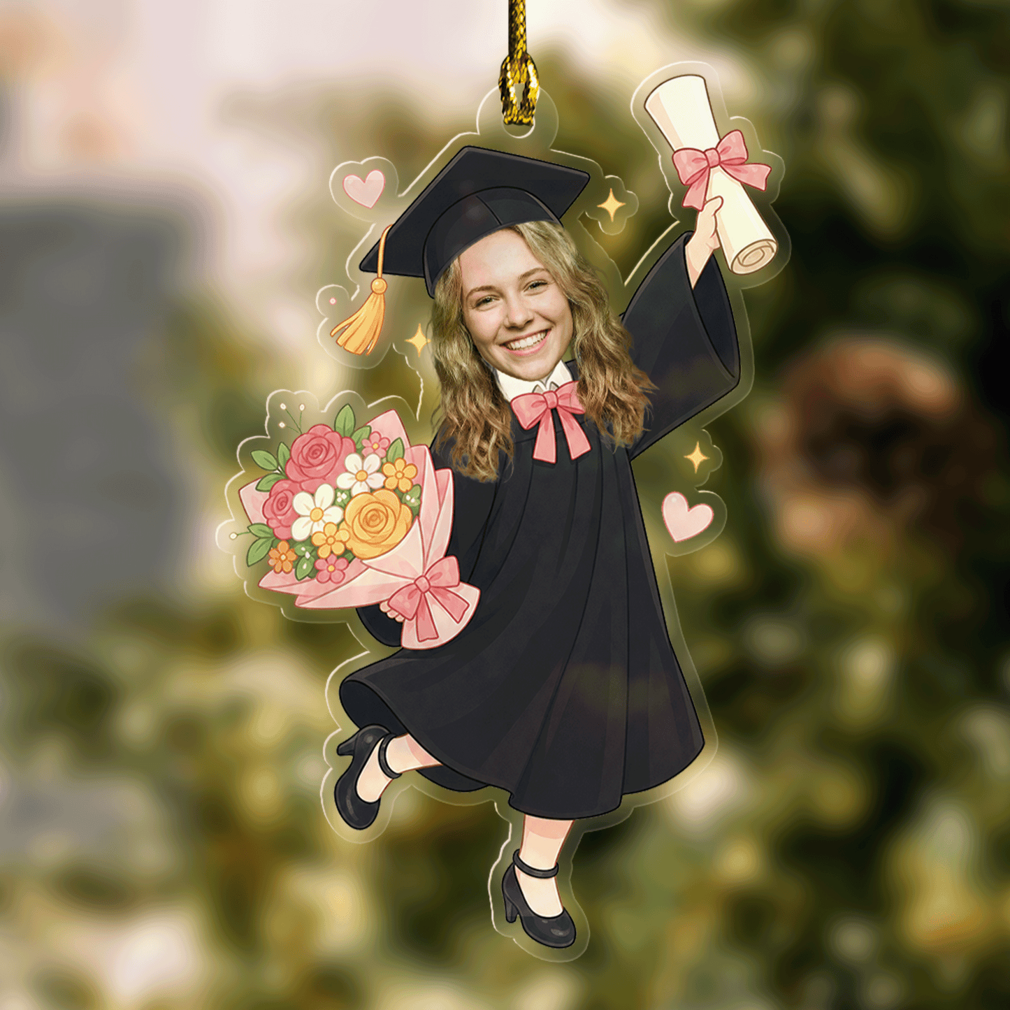 Personalized Graduation Photo Acrylic Ornament