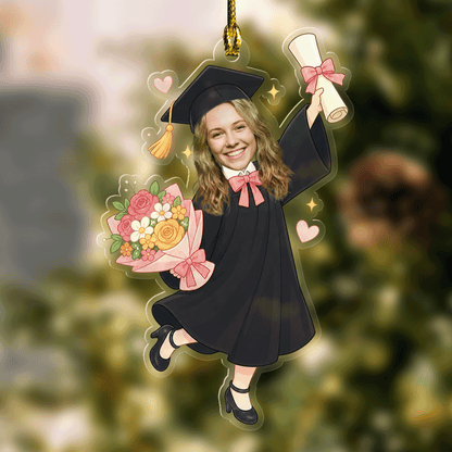Personalized Graduation Photo Acrylic Ornament