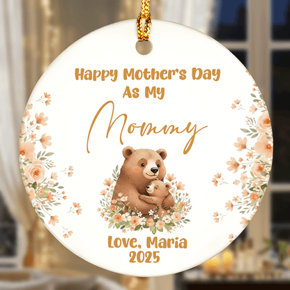 Happy Mother’s Day – Meaningful Mother’s Day Gift for Mom and Grandma – Personalized Ceramic Ornament