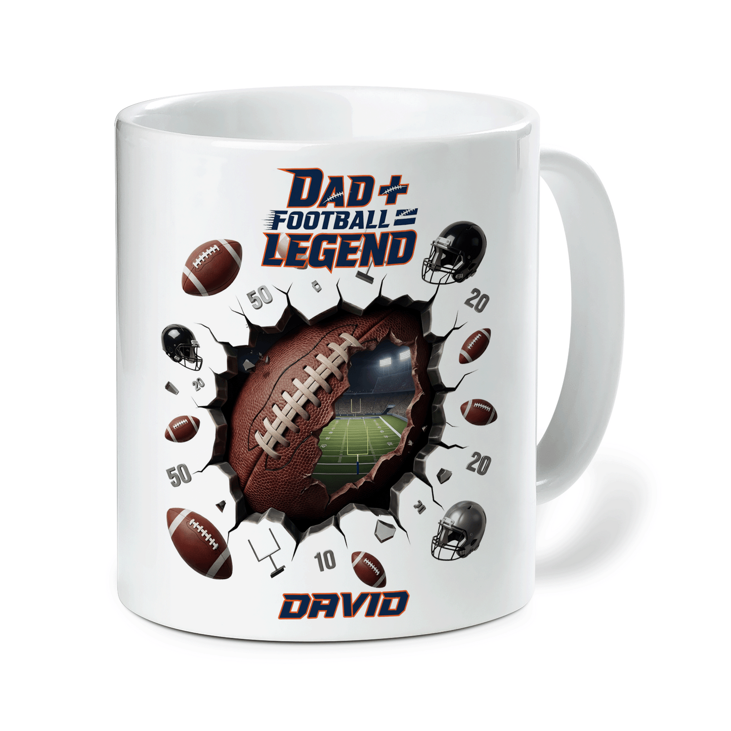 Legend Dad Football Mug – Best Gift for Dad Who Loves Football