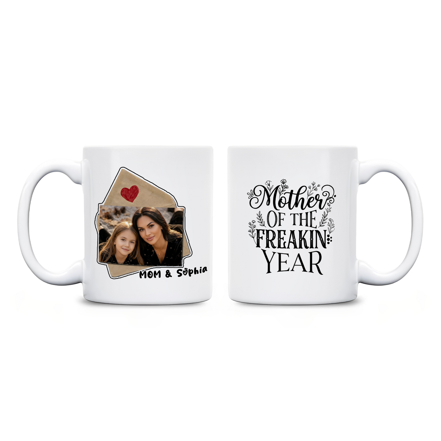 Mom & Daughter Vibes – Custom Mug for Daughter Heartfelt Family Keepsake Gift