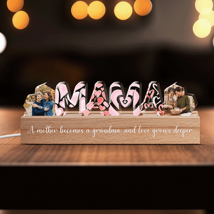 We Love You, Mom – Custom Photo LED Night Light – Personalized Mother’s Day Family Keepsake Gift