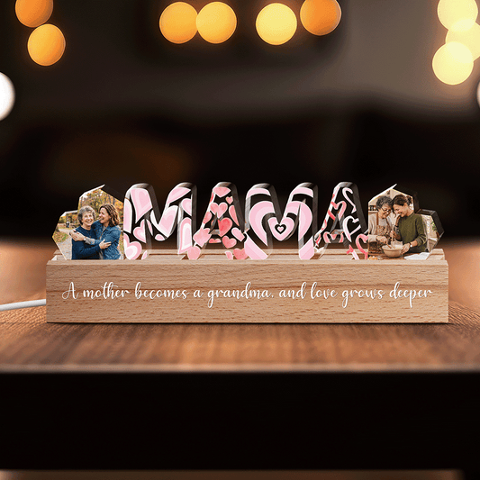 We Love You, Mom – Custom Photo LED Night Light – Personalized Mother’s Day Family Keepsake Gift