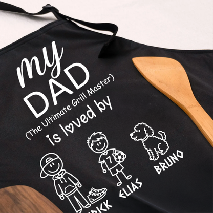 My Dad Is Loved By Apron – Funny Father’s Day Cooking Apron Gift