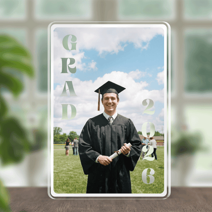 Personalized Graduation Name and Photo Rectangle Acrylic Plaque
