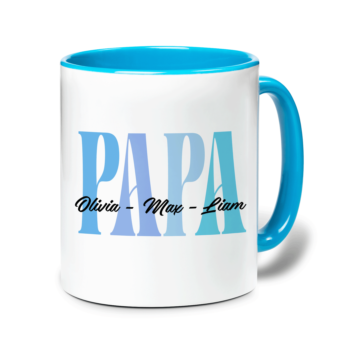 Personalized Papa Accent Mug – Custom Name Coffee Mug for Papa