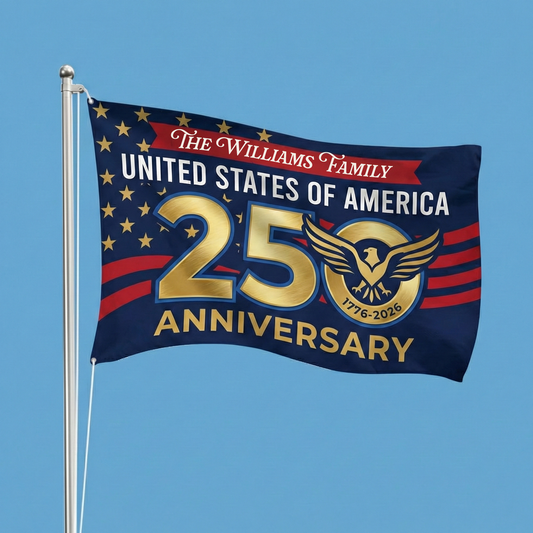 250th Anniversary USA Eagle Patriotic House Flag