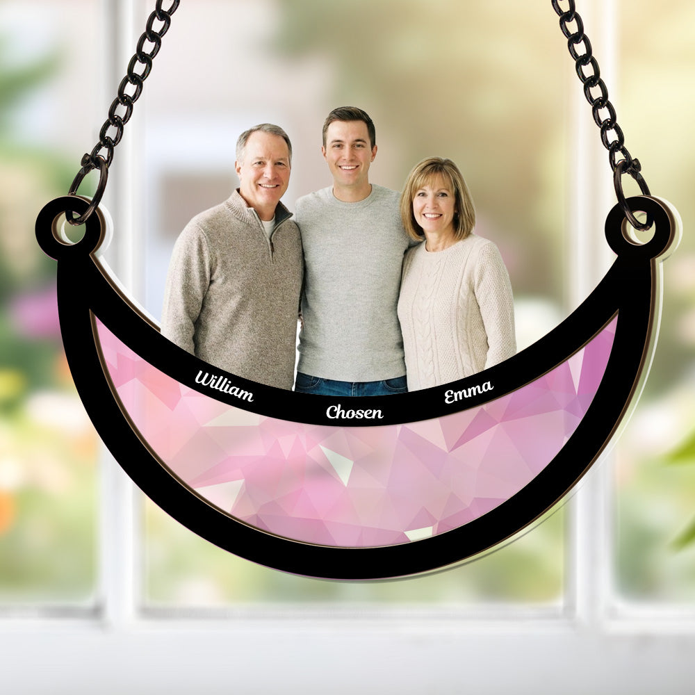 Personalized Photo Acrylic Suncatcher Gift for Mom and Grandma
