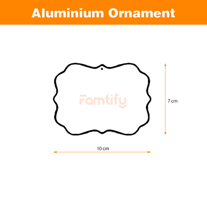 To My Daughter – Personalized Aluminum Photo Ornament