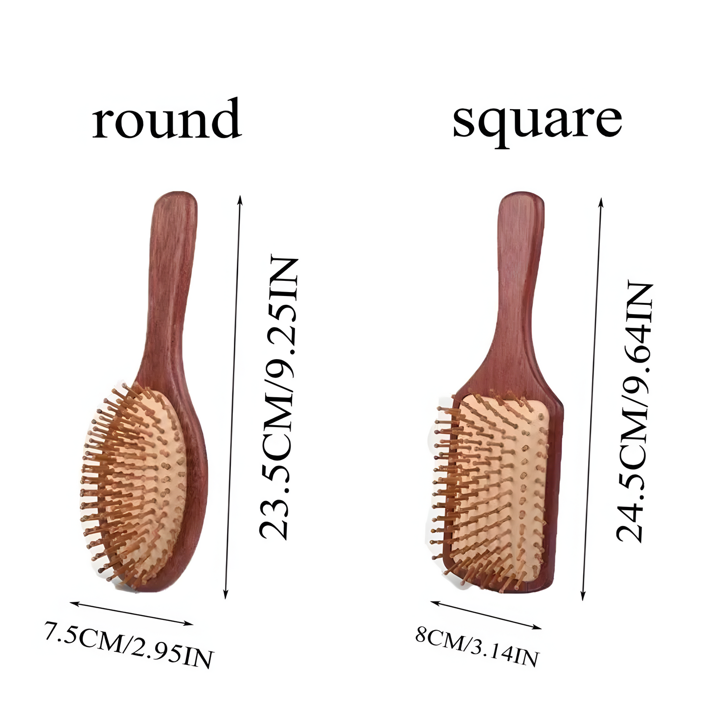 Personalized Wooden Air Cushion Hair Brush - Custom Engraved Natural Wood Massage Brush, Mother’s Day Gift