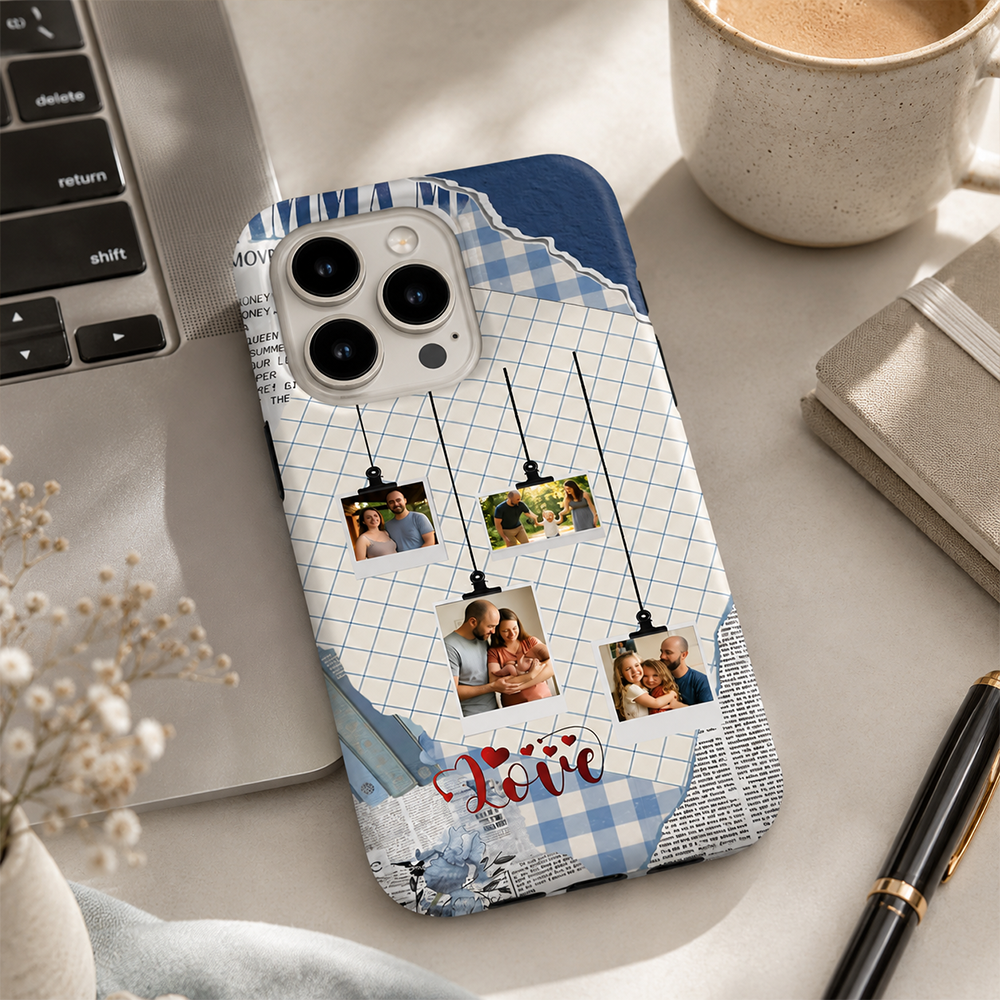 Personalized Photo Phone Case – “Love Dad” Custom Family Gift
