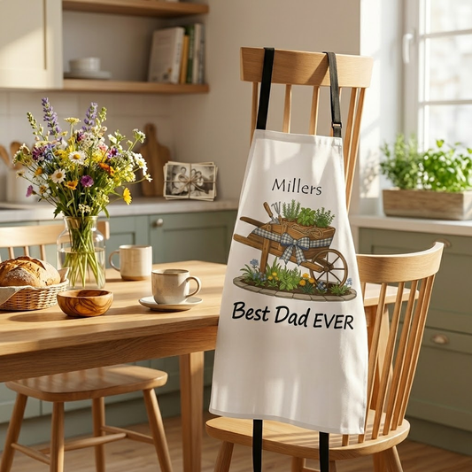 Best Dad Ever Apron - Funny Cooking & BBQ Gift for Dad