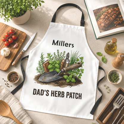 Dad’s Herb Patch Apron – Funny Gardening & Cooking Gift for Dad