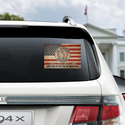 America 250 Patriotic Decal Sticker – Waterproof Vinyl Window Decal