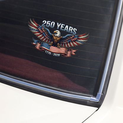 USA 250 Celebration Vinyl Decal – Patriotic Window Sticker